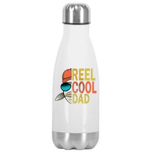 Reel Cool Fishing Dad Funny Stainless Steel Insulated Water Bottle