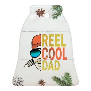 Reel Cool Fishing Dad Funny Ceramic Bell Ornament