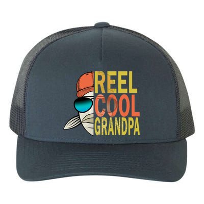 Reel Cool Fishing Grandpa  Yupoong Adult 5-Panel Trucker Hat