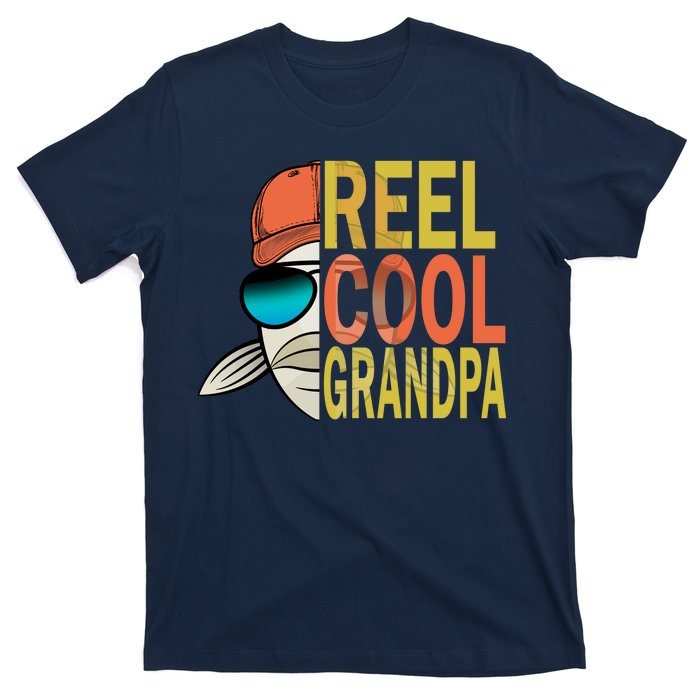 Reel Cool Fishing Grandpa  T-Shirt