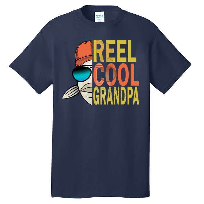 Reel Cool Fishing Grandpa  Tall T-Shirt