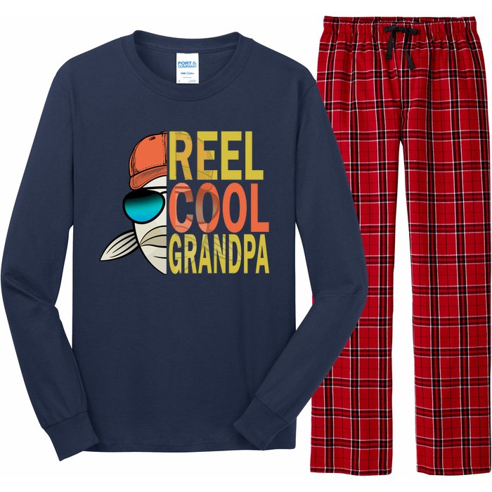 Reel Cool Fishing Grandpa  Long Sleeve Pajama Set