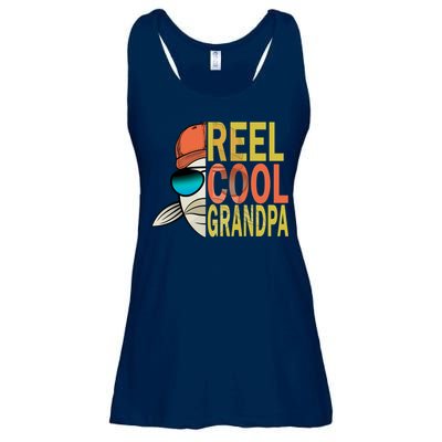 Reel Cool Fishing Grandpa  Ladies Essential Flowy Tank