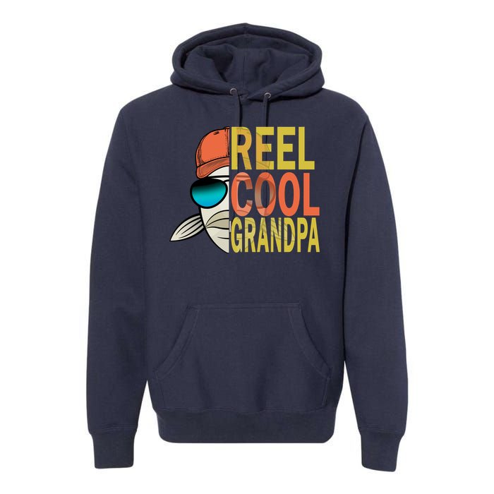 Reel Cool Fishing Grandpa  Premium Hoodie