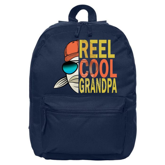 Reel Cool Fishing Grandpa  16 in Basic Backpack