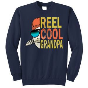 Reel Cool Fishing Grandpa  Tall Sweatshirt