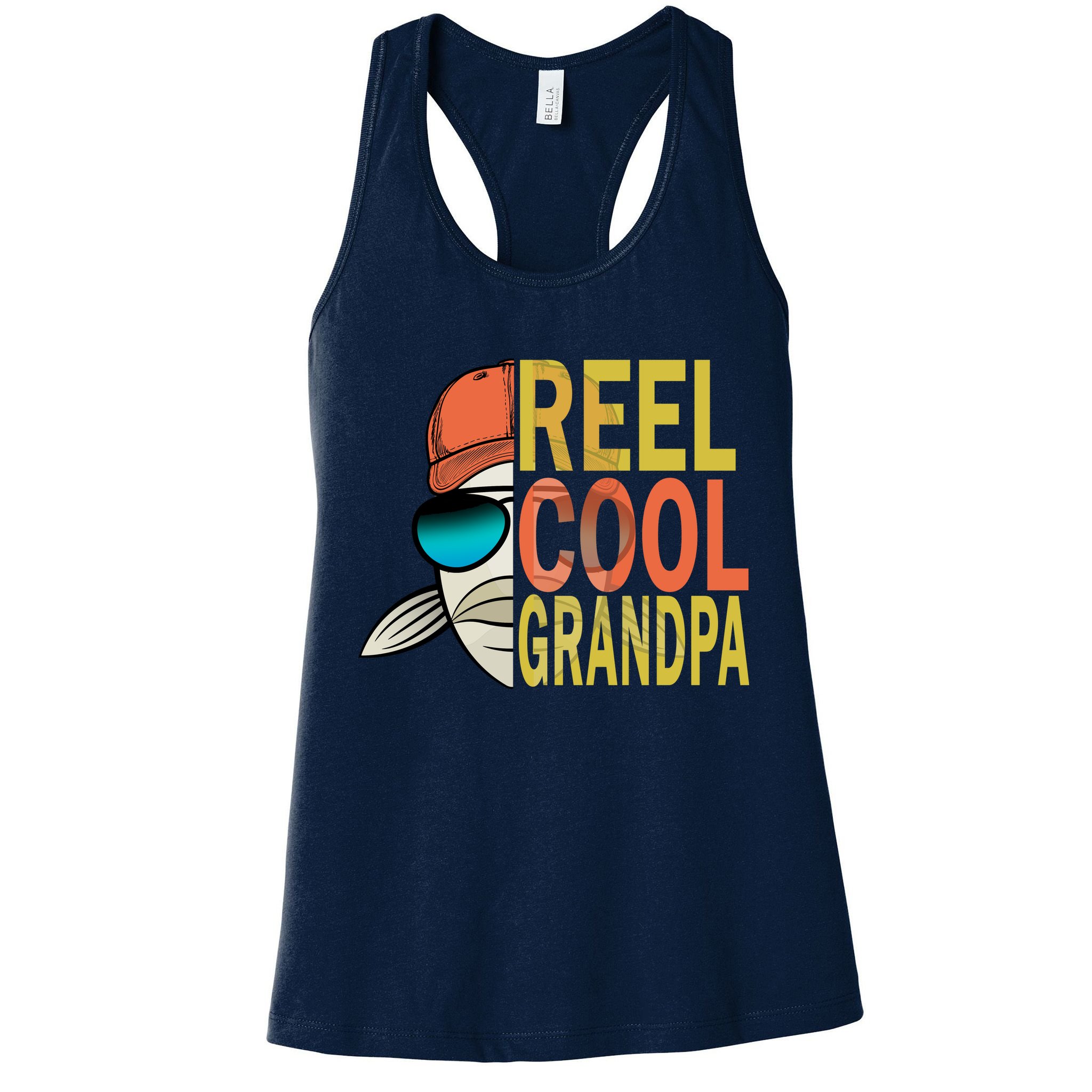Reel Cool Fishing Grandpa  Womens Tank Top