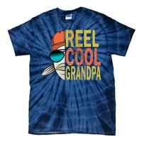 Reel Cool Fishing Grandpa  Tie-Dye T-Shirt