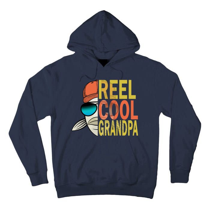 Reel Cool Fishing Grandpa  Tall Hoodie