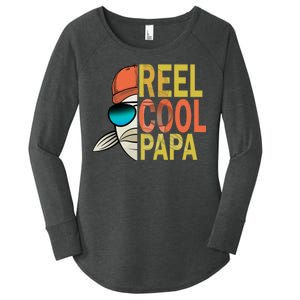 Reel Cool Fishing Papa Women's Perfect Tri Tunic Long Sleeve Shirt