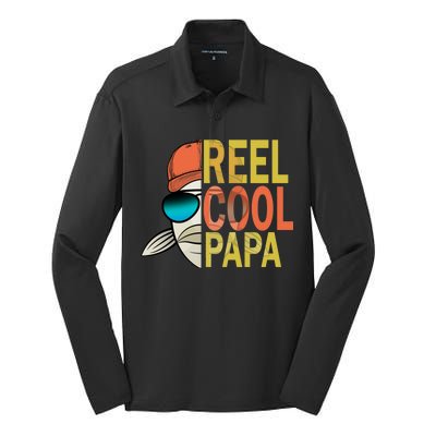 Reel Cool Fishing Papa Silk Touch Performance Long Sleeve Polo