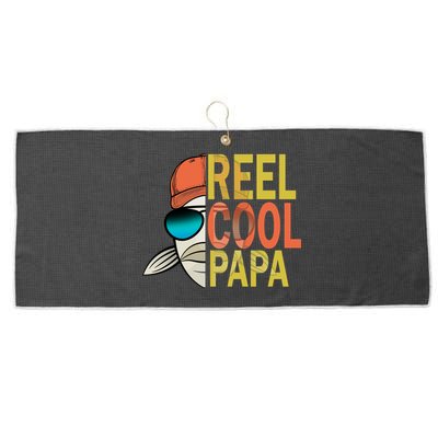 Reel Cool Fishing Papa Large Microfiber Waffle Golf Towel