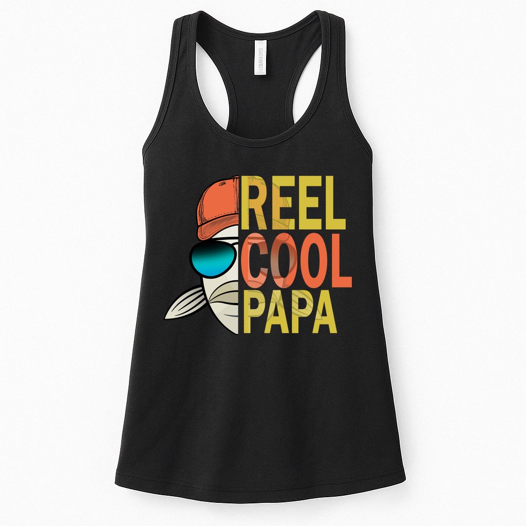 Reel Cool Fishing Papa Womens Tank Top