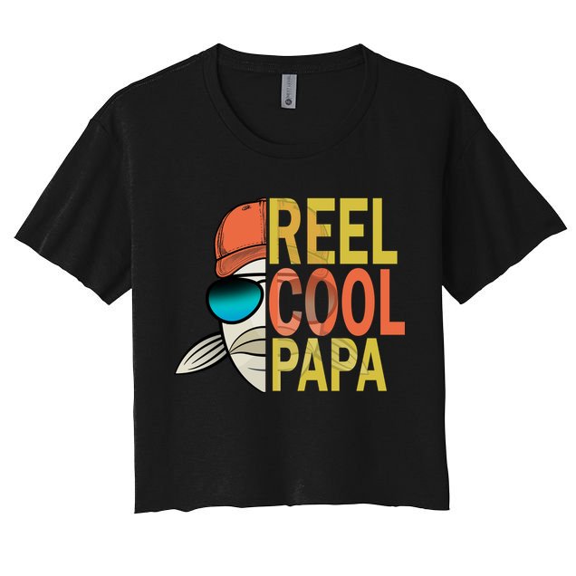 Reel Cool Fishing Papa Crop Top