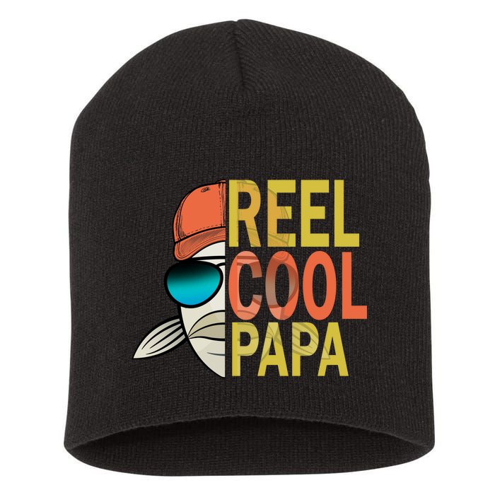 Reel Cool Fishing Papa Short Acrylic Beanie