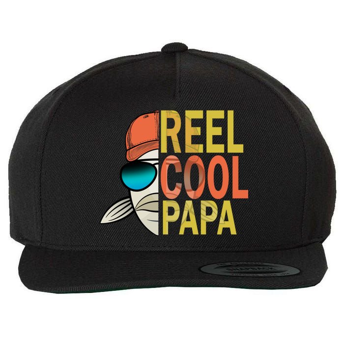 Reel Cool Fishing Papa Wool Snapback Cap