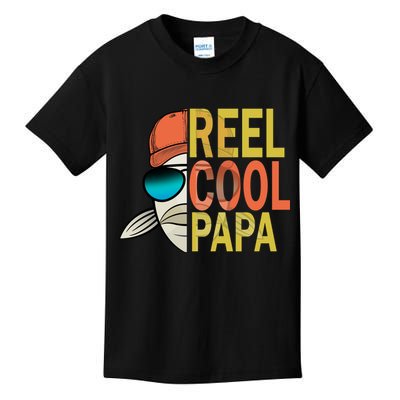 Reel Cool Fishing Papa Kids T-Shirt