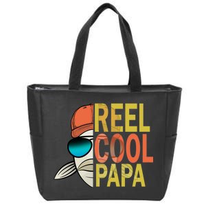 Reel Cool Fishing Papa Zip Tote Bag