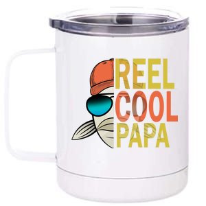 Reel Cool Fishing Papa 12 oz Stainless Steel Tumbler Cup