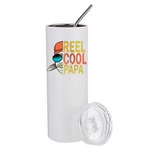 Reel Cool Fishing Papa Stainless Steel Tumbler