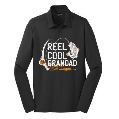 Reel Cool Grandad Silk Touch Performance Long Sleeve Polo