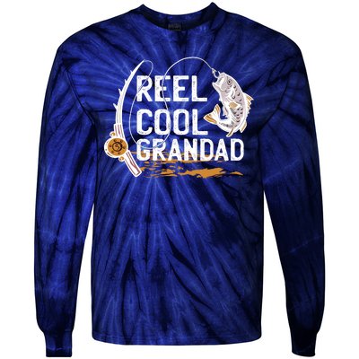 Reel Cool Grandad Tie-Dye Long Sleeve Shirt