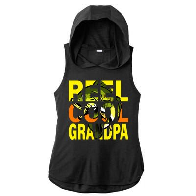 Reel Cool Grandpa Ladies PosiCharge Tri-Blend Wicking Draft Hoodie Tank