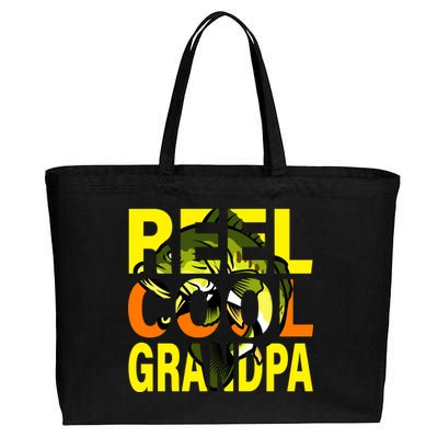 Reel Cool Grandpa Cotton Canvas Jumbo Tote