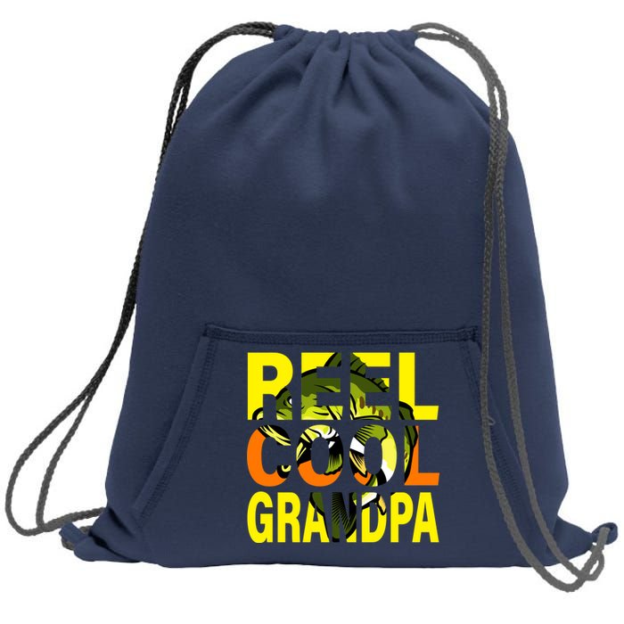 Reel Cool Grandpa Sweatshirt Cinch Pack Bag