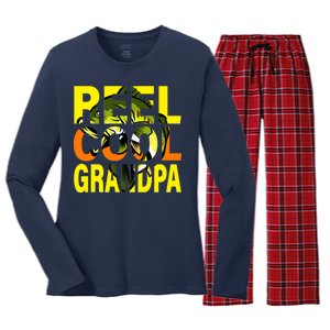 Reel Cool Grandpa Women's Long Sleeve Flannel Pajama Set 