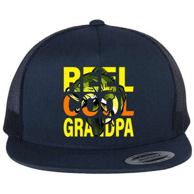 Reel Cool Grandpa Flat Bill Trucker Hat