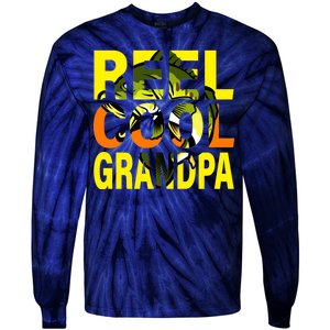 Reel Cool Grandpa Tie-Dye Long Sleeve Shirt