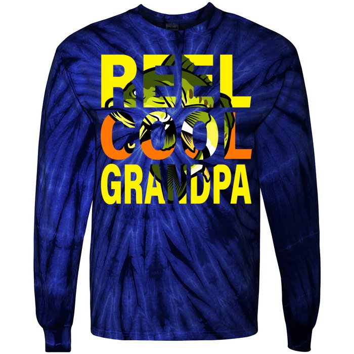 Reel Cool Grandpa Tie-Dye Long Sleeve Shirt