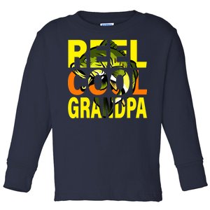 Reel Cool Grandpa Toddler Long Sleeve Shirt