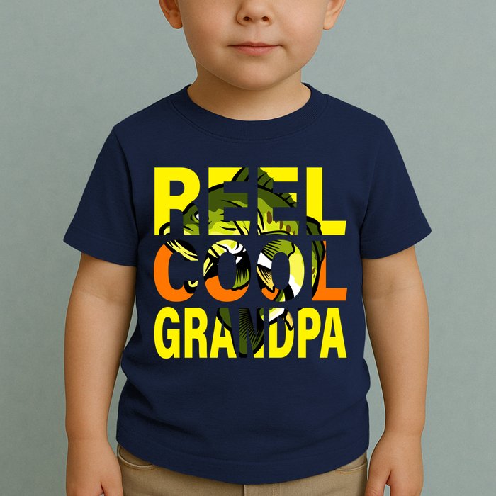 Reel Cool Grandpa Toddler T-Shirt