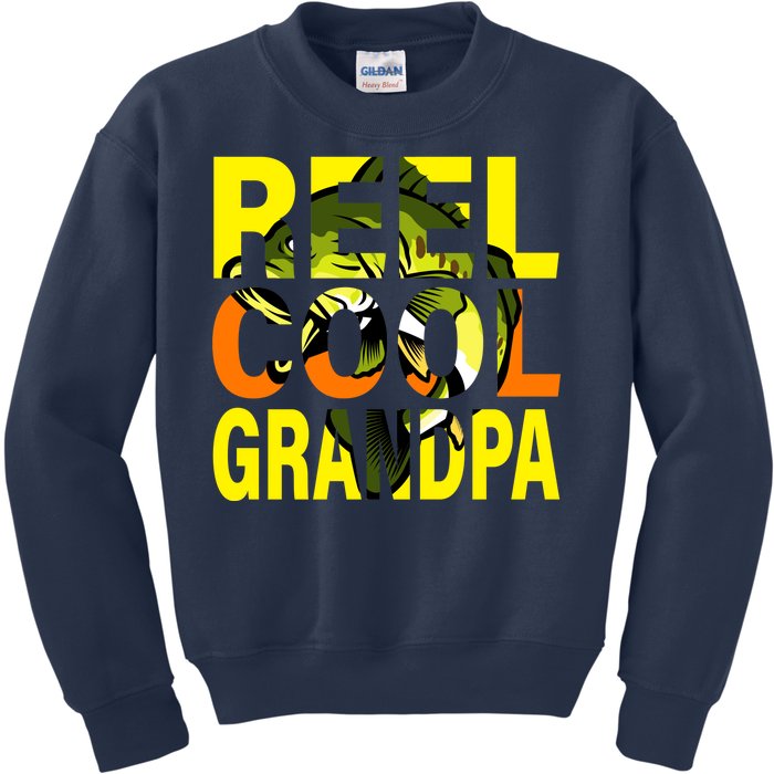 Reel Cool Grandpa Kids Sweatshirt