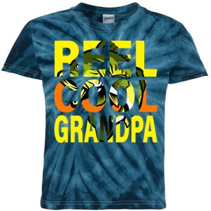 Reel Cool Grandpa Kids Tie-Dye T-Shirt