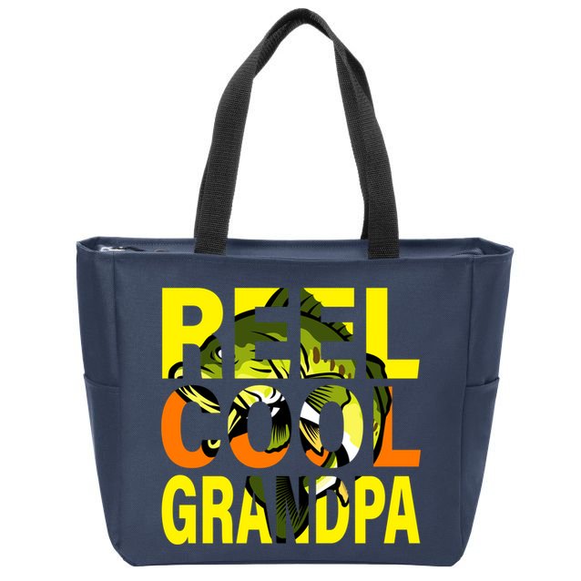 Reel Cool Grandpa Zip Tote Bag