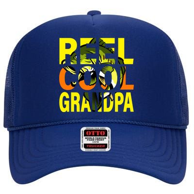 Reel Cool Grandpa High Crown Mesh Back Trucker Hat