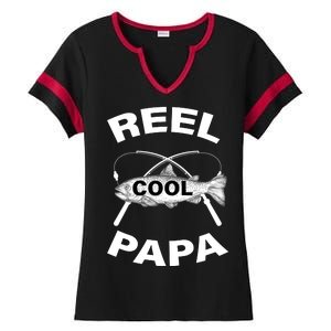 Reel Cool Papa Ladies Halftime Notch Neck Tee