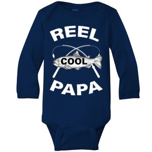 Reel Cool Papa Baby Long Sleeve Bodysuit