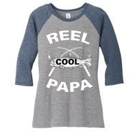 Reel Cool Papa Women's Tri-Blend 3/4-Sleeve Raglan Shirt