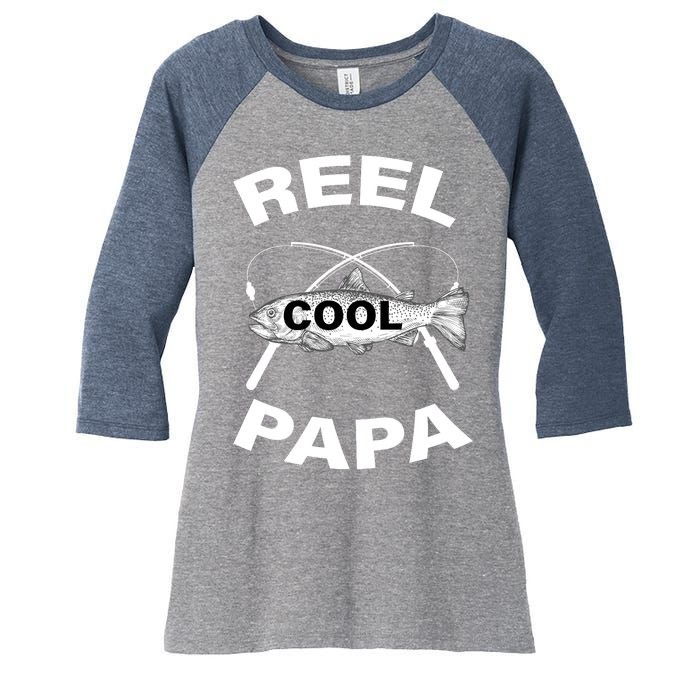 Reel Cool Papa Women's Tri-Blend 3/4-Sleeve Raglan Shirt