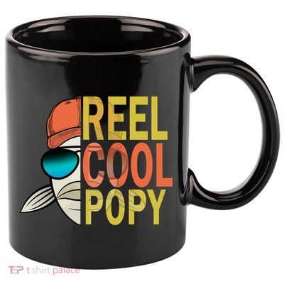 Reel Cool Popy 11oz C Handle Ceramic Mug
