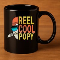 Reel Cool Popy 11oz C Handle Ceramic Mug