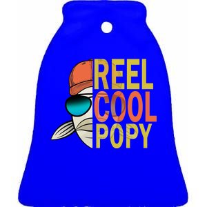 Reel Cool Popy Ceramic Bell Ornament