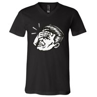 Retro Epic Fail Vintage Facepalm V-Neck T-Shirt