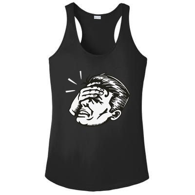 Retro Epic Fail Vintage Facepalm Ladies PosiCharge Competitor Racerback Tank