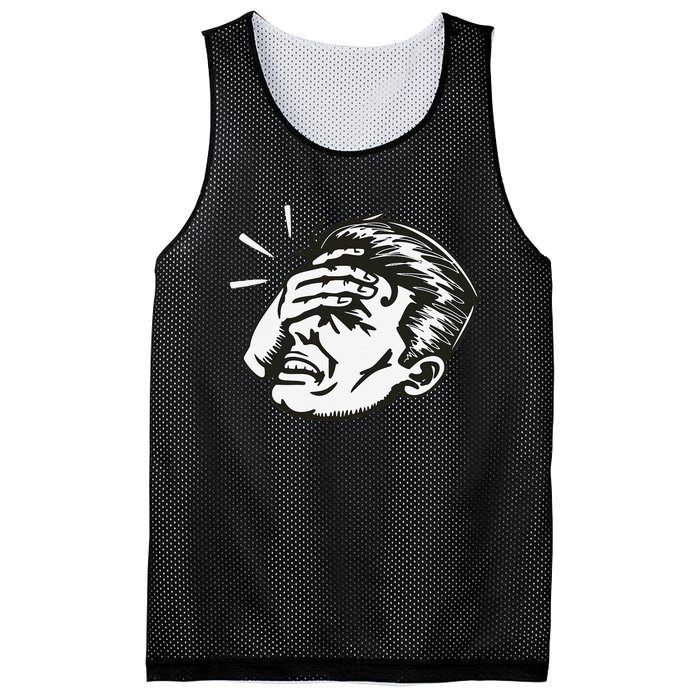 Retro Epic Fail Vintage Facepalm Mesh Reversible Basketball Jersey Tank