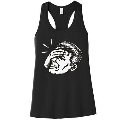 Retro Epic Fail Vintage Facepalm Women's Racerback Tank